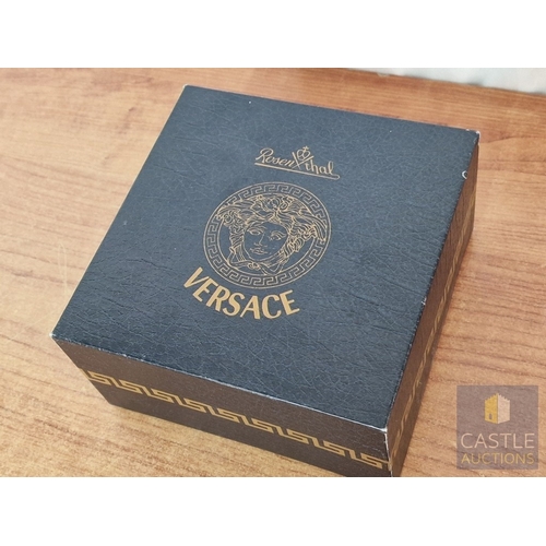 69 - Rosenthal VERSACE 'Giardino' Round Lidded Pot with Bright & Bold Floral Design, (Approx. H: 11cm), T... 