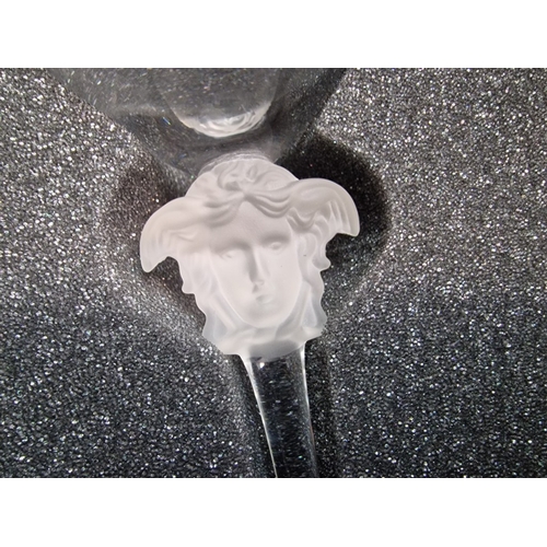 74 - 4 x Boxes of 2 / Set of 8 x Rosenthal VERSACE 'Medusa Lumiere' Crystal Wine Glasses, with Frosted Gl... 