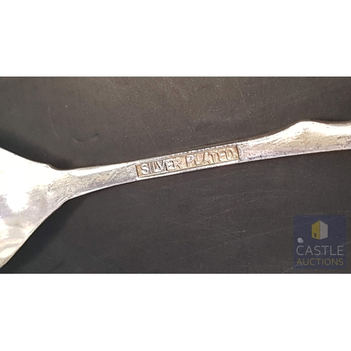 20B - Vintage Traditional Cyprus White Metal Basket with Pedestal Base Twin Handled with Hangers for 12 x ... 