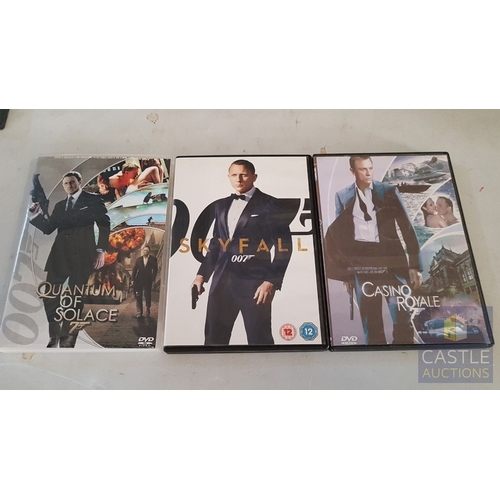 352 - Collection of 26x James Bond 007 DVD Movies, Inc Sean Connery, Roger Moore, Pierce Brosnan, Daniel C... 