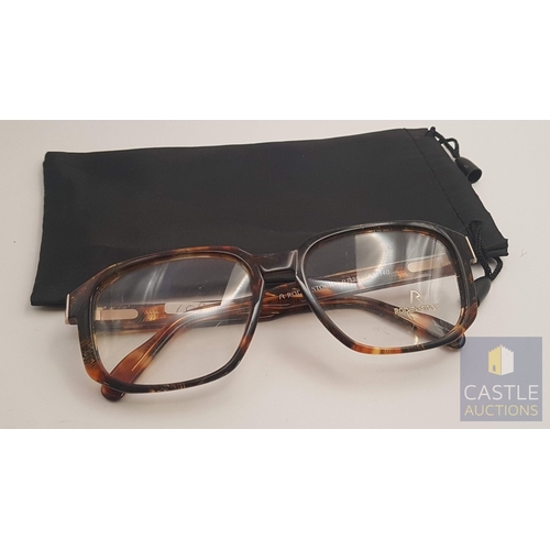 354B - RODENSTOCK 'Tortoiseshell' Frame for Prescription Glasses, R7135 A 140, Made in Germany with Fabric ... 