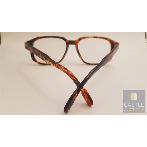 354B - RODENSTOCK 'Tortoiseshell' Frame for Prescription Glasses, R7135 A 140, Made in Germany with Fabric ... 