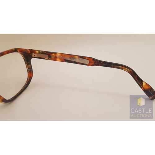 354B - RODENSTOCK 'Tortoiseshell' Frame for Prescription Glasses, R7135 A 140, Made in Germany with Fabric ... 