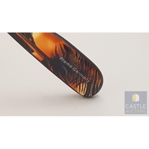 354B - RODENSTOCK 'Tortoiseshell' Frame for Prescription Glasses, R7135 A 140, Made in Germany with Fabric ... 