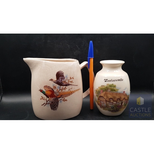358 - Vintage Porcelain Tableware; West Highland Pottery- Dunoon- Jug/Pitcher (Approx. H: 12cm) and Countr... 
