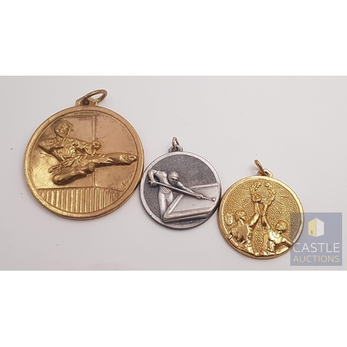 372A - Collection of Sports- Themed Medals, Different Sports, Size, Colour, See Multiple Photos, (3)