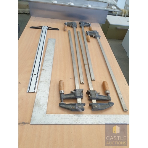 99 - 5 X Large 70cm Woodwork Clamps.