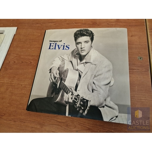 14 - Collection of Assorted ELVIS Presley LP Vinyl Records, (11), Together with Hardback Book Titled 'Ima... 