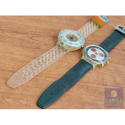 33 - 2 x Gent's SWATCH Wrist Watches (Running When Lotted), (2)