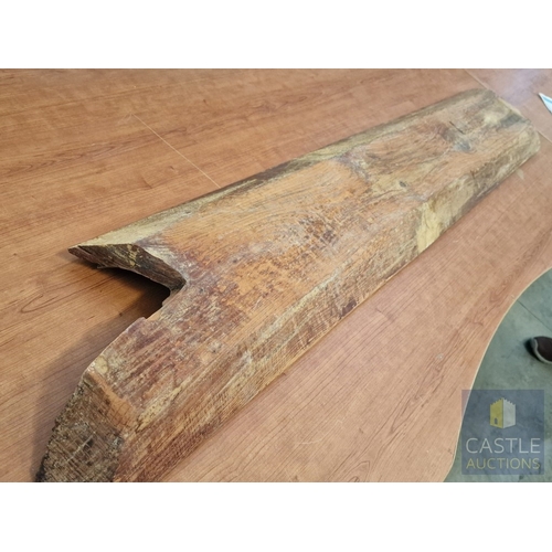 34 - Vintage Cypriot Wooden Bread Mould, 5-Part, (a/f), (Approx. L: 140cm)