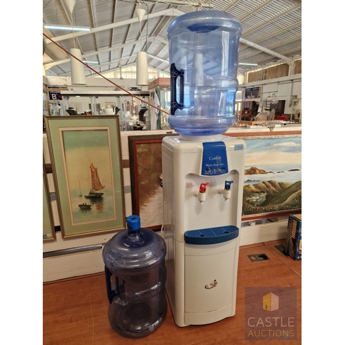 35 - 'CoolAir' Hot & Cold Water Dispenser, Together with 2 x Bottles, (Untested)