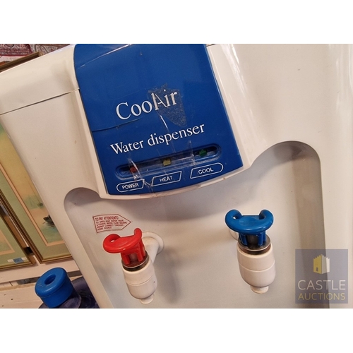 35 - 'CoolAir' Hot & Cold Water Dispenser, Together with 2 x Bottles, (Untested)