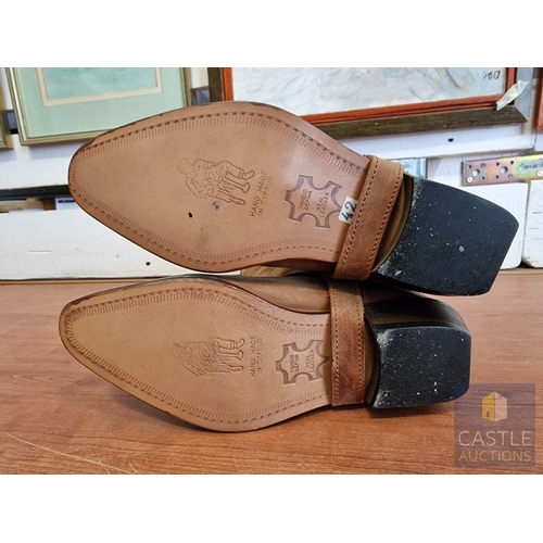 37 - Pair of Real Leather Boots, Hand Made in Cyprus, (Size: 42)