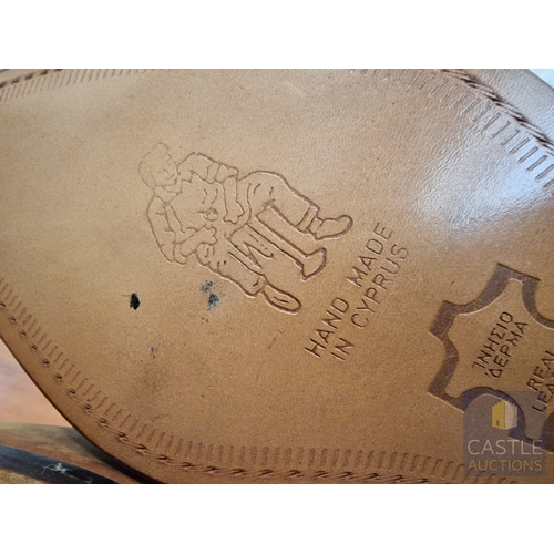37 - Pair of Real Leather Boots, Hand Made in Cyprus, (Size: 42)