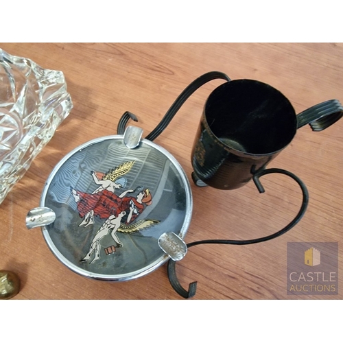 38 - Collection of Assorted Ashtrays, Miniature Animals and Pill Pot, (10)