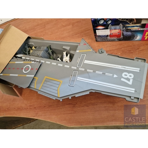 39 - 'Universal' US Aircraft Carrier Toy / Model, Together with 'Top R/C' Rolling Twister Radio Controlle... 