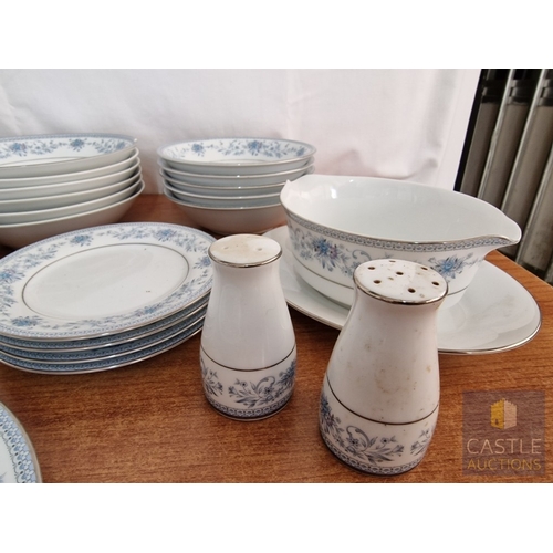 59 - Large Collection of Noritake 'Blue Hill' Tableware; Dinner & Tea Service, with Qty of Plates, Bowls,... 