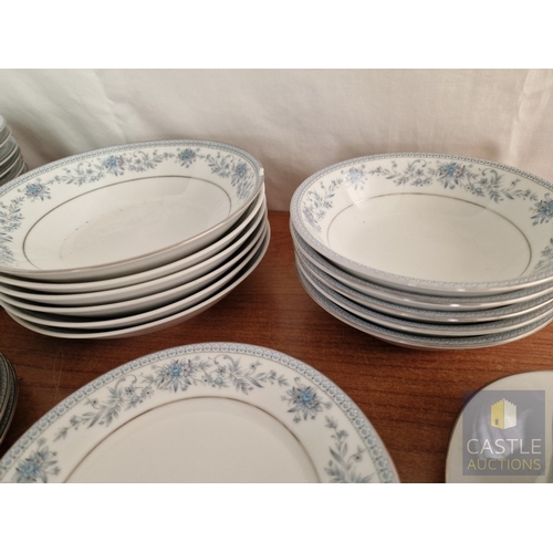 59 - Large Collection of Noritake 'Blue Hill' Tableware; Dinner & Tea Service, with Qty of Plates, Bowls,... 