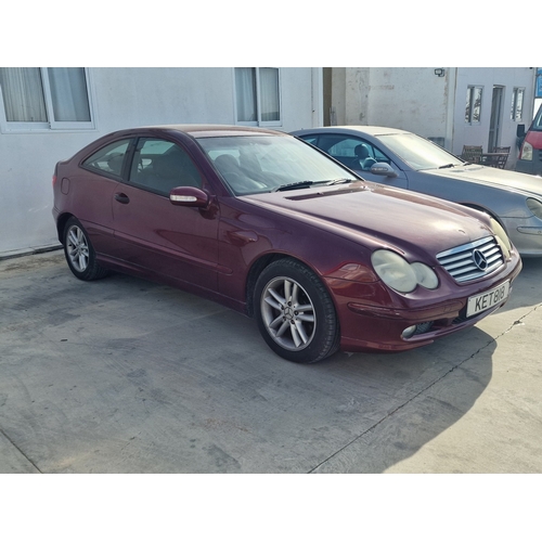 5B - Mercedes C180 Coupe, (2003), 1.8L Automatic, Petrol, * ONLY 53,000km! *, Cruise Control, A/C, Remote... 