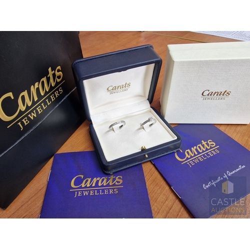 13 - Stunning, Perfectly Matched White Gold & Diamond Engagement Ring AND Wedding Band, by 'Carats', Cypr... 