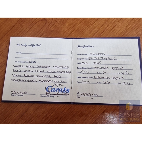 13 - Stunning, Perfectly Matched White Gold & Diamond Engagement Ring AND Wedding Band, by 'Carats', Cypr... 