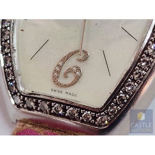 19A - Vacheron Constantin 'Egerie' 25540 18ct (750) White Gold & Diamond Bezel Tonneau Form Ladies Wrist W... 