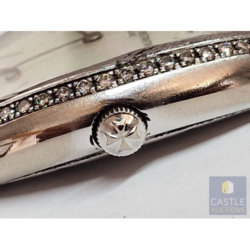19A - Vacheron Constantin 'Egerie' 25540 18ct (750) White Gold & Diamond Bezel Tonneau Form Ladies Wrist W... 