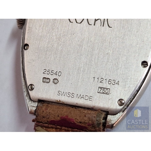 19A - Vacheron Constantin 'Egerie' 25540 18ct (750) White Gold & Diamond Bezel Tonneau Form Ladies Wrist W... 