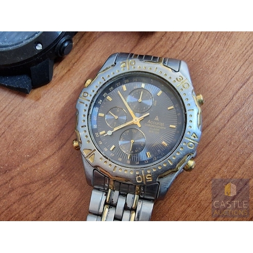 185 - Collection of Gent's Wrist Watches; Incl. Michael Kors, Rotary, Accurist, etc (see multiple catalogu... 