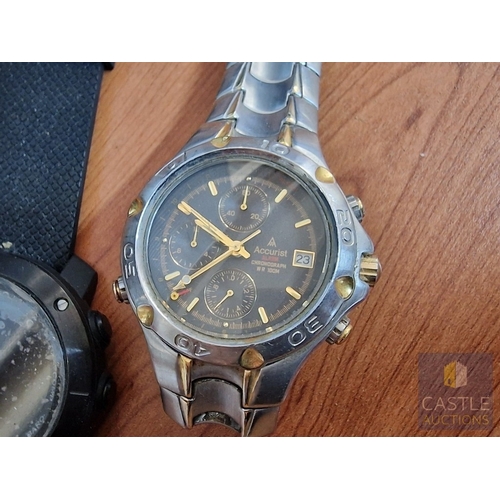 185 - Collection of Gent's Wrist Watches; Incl. Michael Kors, Rotary, Accurist, etc (see multiple catalogu... 