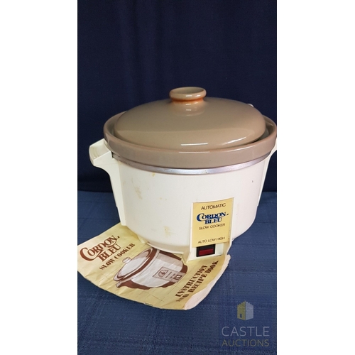 323 - Electric Kitchen Tools; Cordon Bleu 5258 Slow Cooker, 3l, Made in England, Together Tristar BL- 4009... 