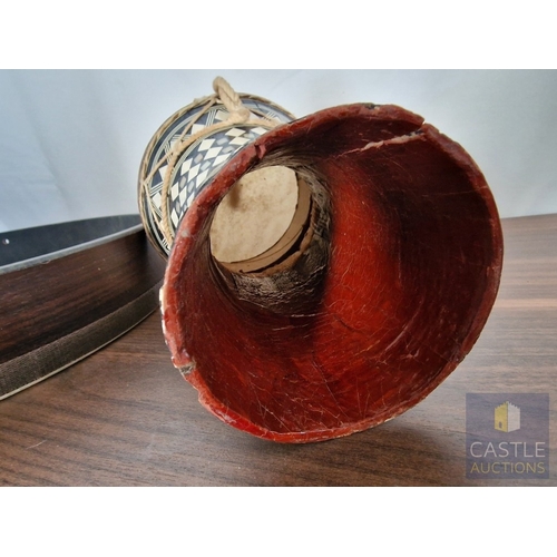 181 - Frame Drum / Bodhran-Style Drum, Fitted with REMO Fiberskyn 3 Synthetic Head, in Wooden Frame with G... 