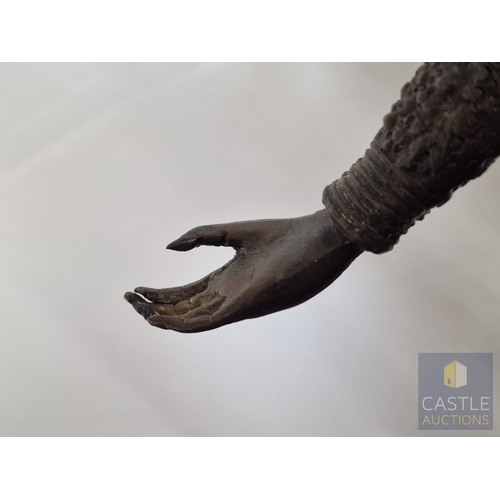 182 - Art Deco Style Bronze Effect Figure of a Dancer in Stylised Costume, Raised on Circular Stepped Plin... 
