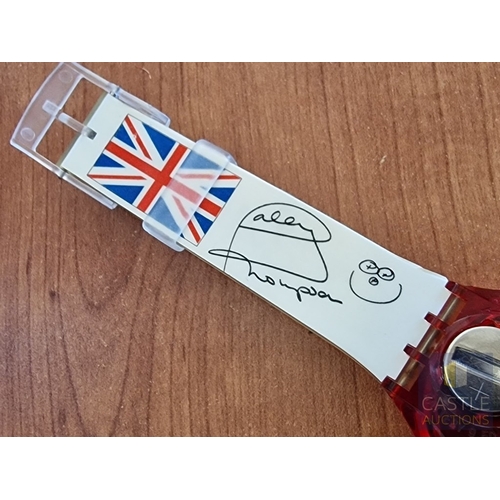 177 - Collectable SWATCH Chronograph Wrist Watch, (AG1995), 'Aqua Quorum Sport Watch' with Union Jack Sub ... 