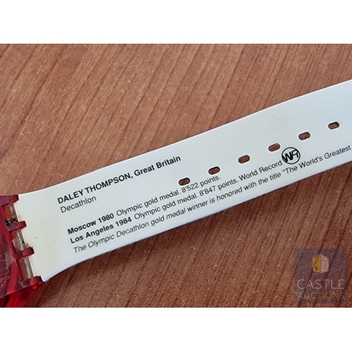177 - Collectable SWATCH Chronograph Wrist Watch, (AG1995), 'Aqua Quorum Sport Watch' with Union Jack Sub ... 