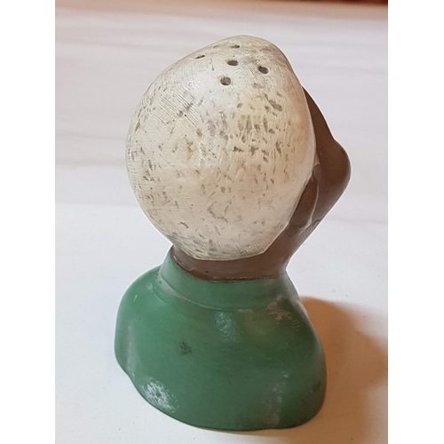 691G - Rare Vintage Ceramic Nelson Mandela Salt/Pepper Shaker, Circa 1990s. (Approx. H: 11.5cm)