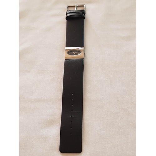 695G - Elle Women's Fashion Watch (Ref: 0104, 1487L) with Black Leather Strap and Silver Tone Case, Made Sw... 