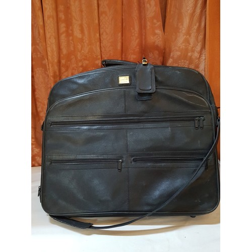 699G - 'Condotti' Hand Made, Genuine Leather Black (82725) Suit Bag