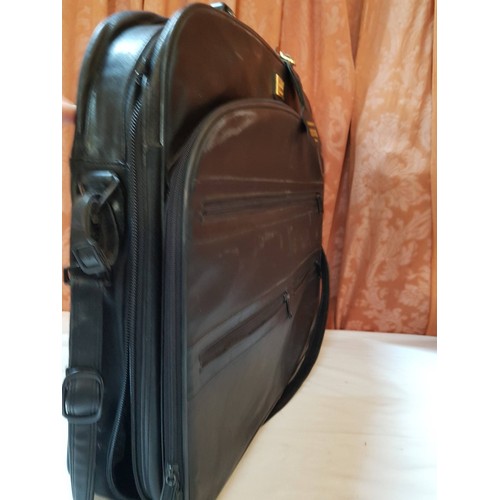 699G - 'Condotti' Hand Made, Genuine Leather Black (82725) Suit Bag