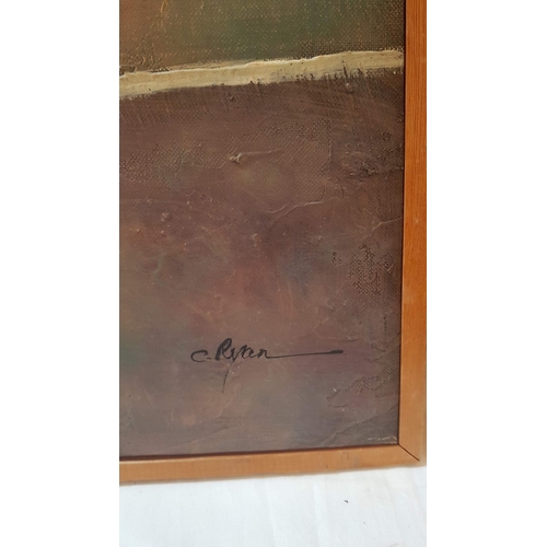 706F - 2 x Different Abstraction Transmission of a Vision of The World on Canvas by Unknown Artists, Oil on... 