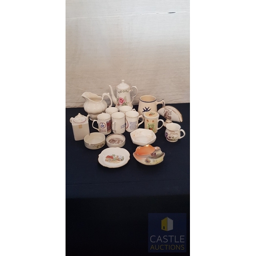 725F - Large Collection Of Kitchen Ware Including Mugs, Trinket Bowls, Jugs & Many More. A/F