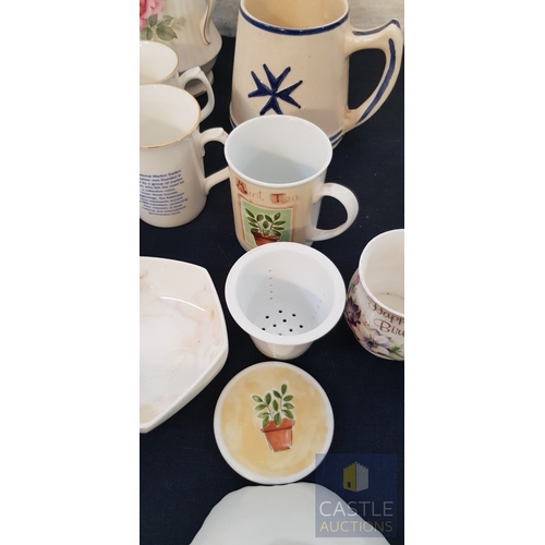 725F - Large Collection Of Kitchen Ware Including Mugs, Trinket Bowls, Jugs & Many More. A/F