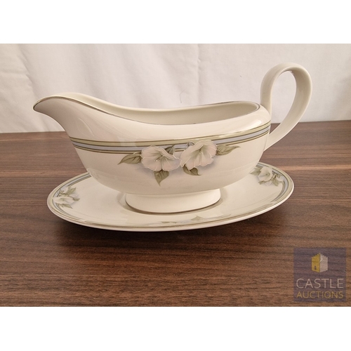 175 - Royal Doulton 'Vogue Collection' Gravy / Sauce Boat with Saucer, (TC 1172), English Porcelain, Circa... 