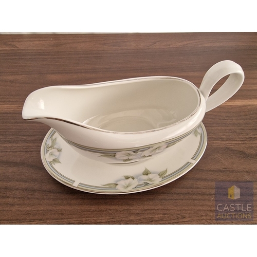 175 - Royal Doulton 'Vogue Collection' Gravy / Sauce Boat with Saucer, (TC 1172), English Porcelain, Circa... 