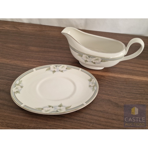 175 - Royal Doulton 'Vogue Collection' Gravy / Sauce Boat with Saucer, (TC 1172), English Porcelain, Circa... 