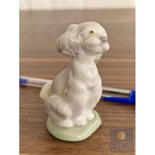 207 - Lladro Porcelain Figurine 'A Friend for Life' (#7685), of Poodle Puppy Dog, 2000 Lladro Collector's ... 
