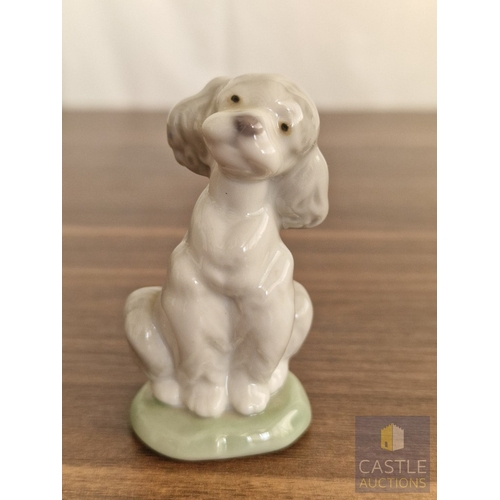 207 - Lladro Porcelain Figurine 'A Friend for Life' (#7685), of Poodle Puppy Dog, 2000 Lladro Collector's ... 