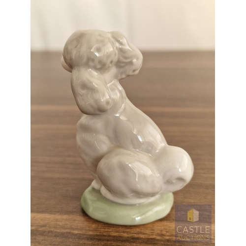 207 - Lladro Porcelain Figurine 'A Friend for Life' (#7685), of Poodle Puppy Dog, 2000 Lladro Collector's ... 