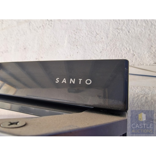 180 - AEG 'Santo' Silver Colour Fridge Freezer, (Model: 70408-KG), * Basic Test & Working When Lotted *