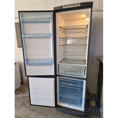 180 - AEG 'Santo' Silver Colour Fridge Freezer, (Model: 70408-KG), * Basic Test & Working When Lotted *